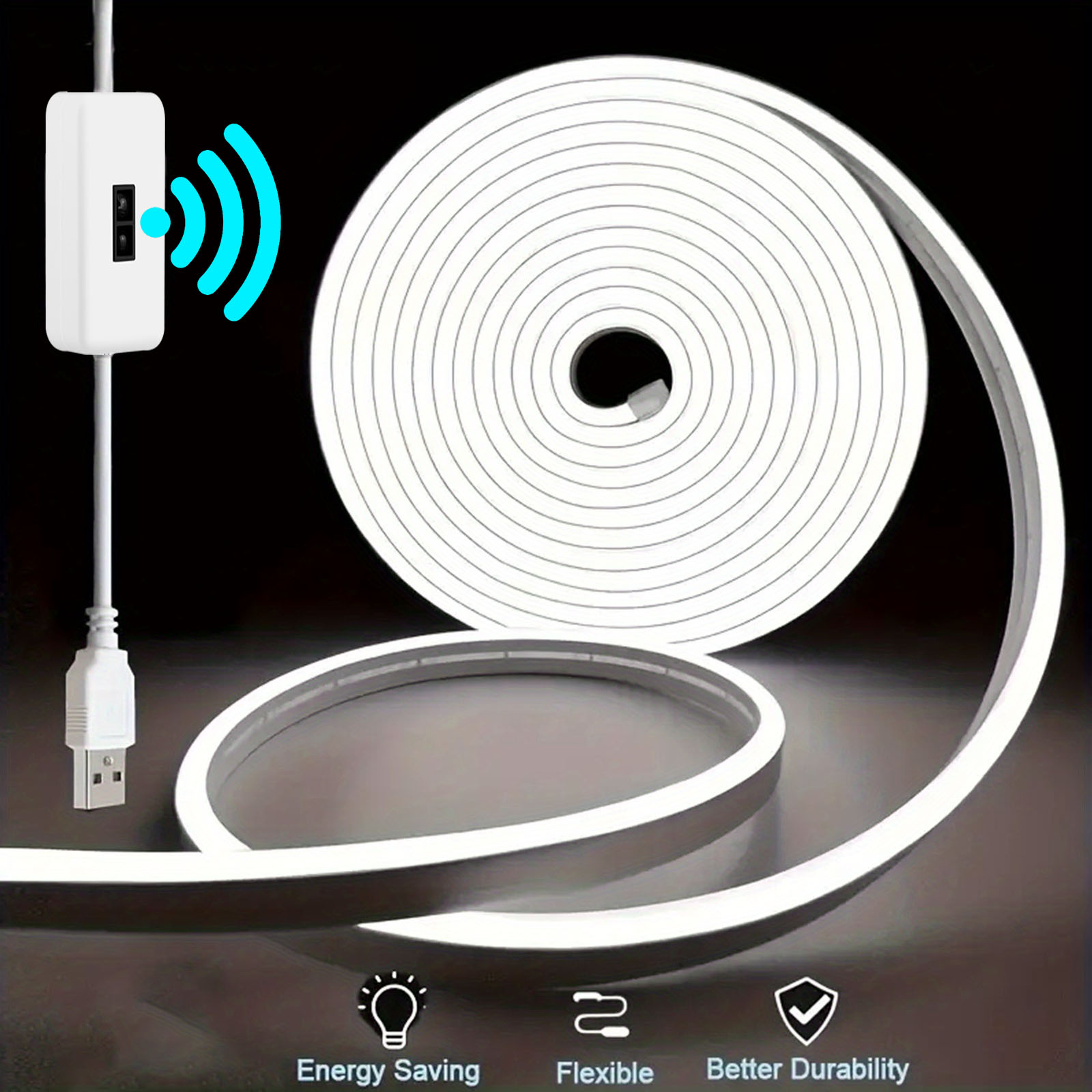 Outdoor Power Strip Weatherproof - 모션 센서 네온 LED 라이트 스트립