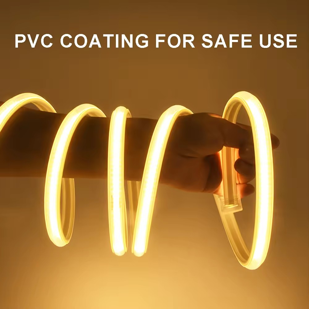 COB Led 스트립 EU 전원 220V LED 스트립 - Outdoor Power Strip Weatherproof 리뷰 및 가격