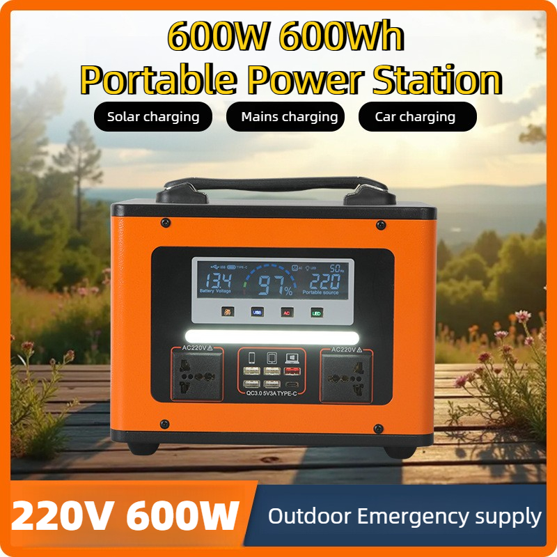 220V 600W 휴대용 파워스테이션 야외 캠핑 비상  - Ac Outdoor Power 리뷰 및 가격