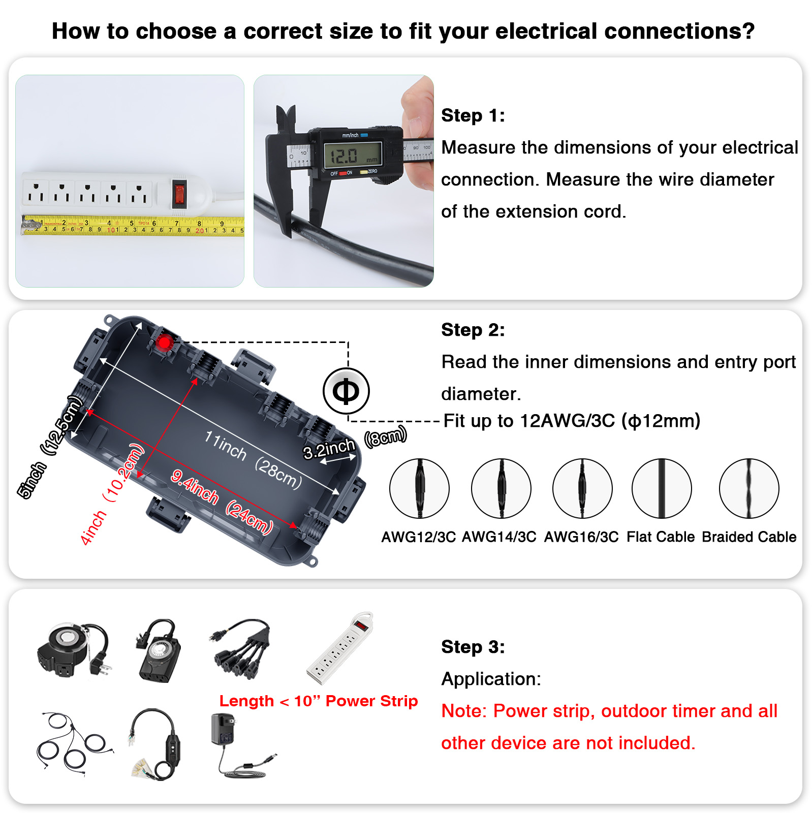 방수 기능이 있는 연장 코드 덮개, 정원용 타이머, 전 - Outdoor Use Power Strip 리뷰 및 가격