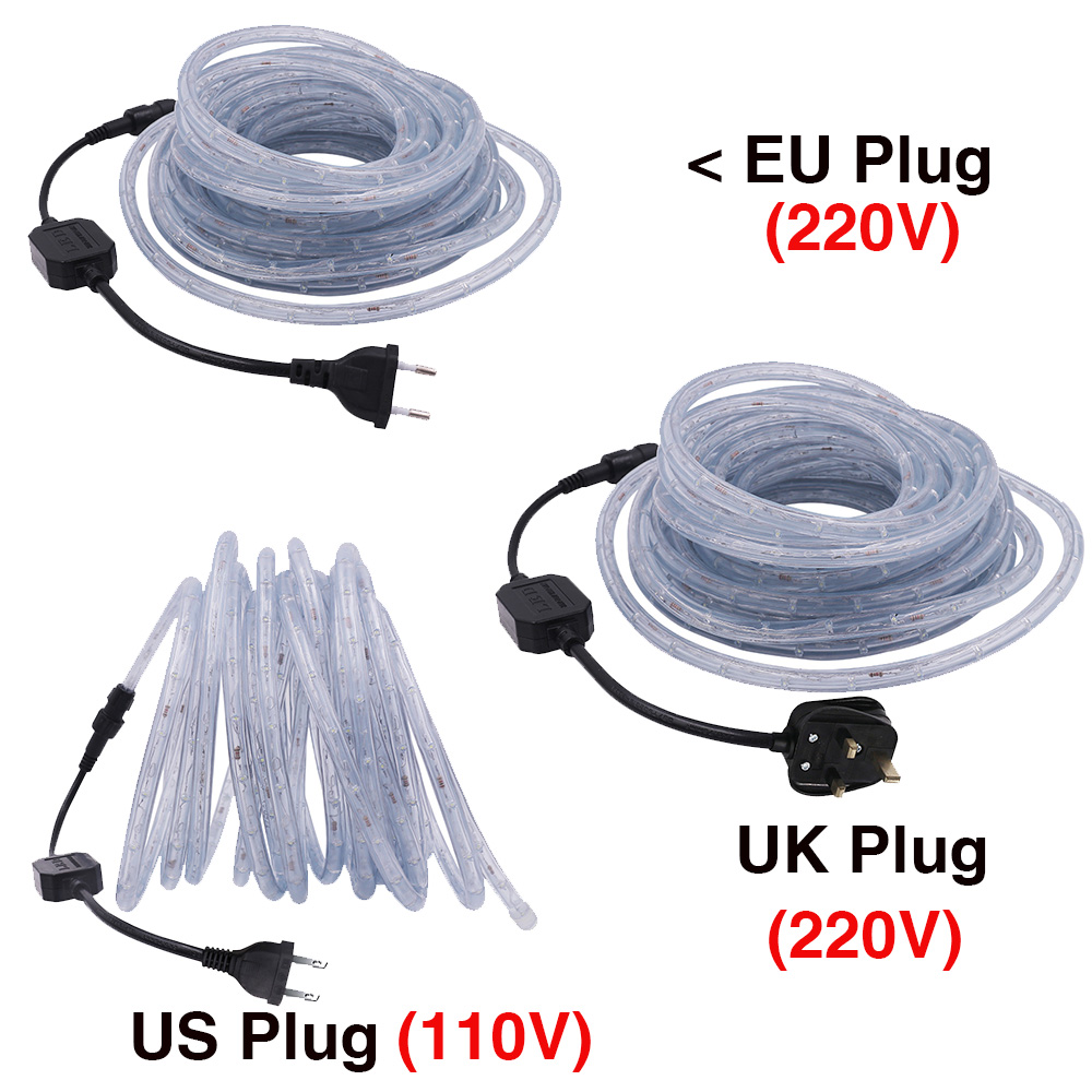 220V 110V 레인보우 튜브 로프 빛 방수 크리스마 - Outdoor Power Strip Weatherproof 리뷰 및 가격